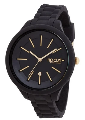 Rip Curl ALANA HORIZON SILICONE WATCH Waterproof Surf Watch New - A2822G Black - Image 1 of 3