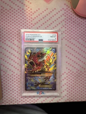 M Gyarados EX Full Art Holo Card 115/122 Breakpoint PSA 8 - Image 1 of 2
