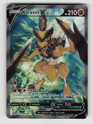 Pokemon - Kleavor V (Full Art) - SWSH248 SWSH: Sword & Shield Promo Cards - NM - Image 1 of 2