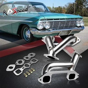 6CYL 216/235/261 STAINLESS STEEL HEADER MANIFOLD SPLIT EXHAUST FOR 37-62 CHEVY - Picture 1 of 5