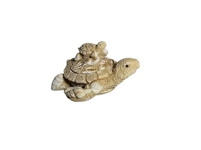 Caja de baratijas con tapa de tortuga marina con arena para bebé joyero  Foto 1 de 4