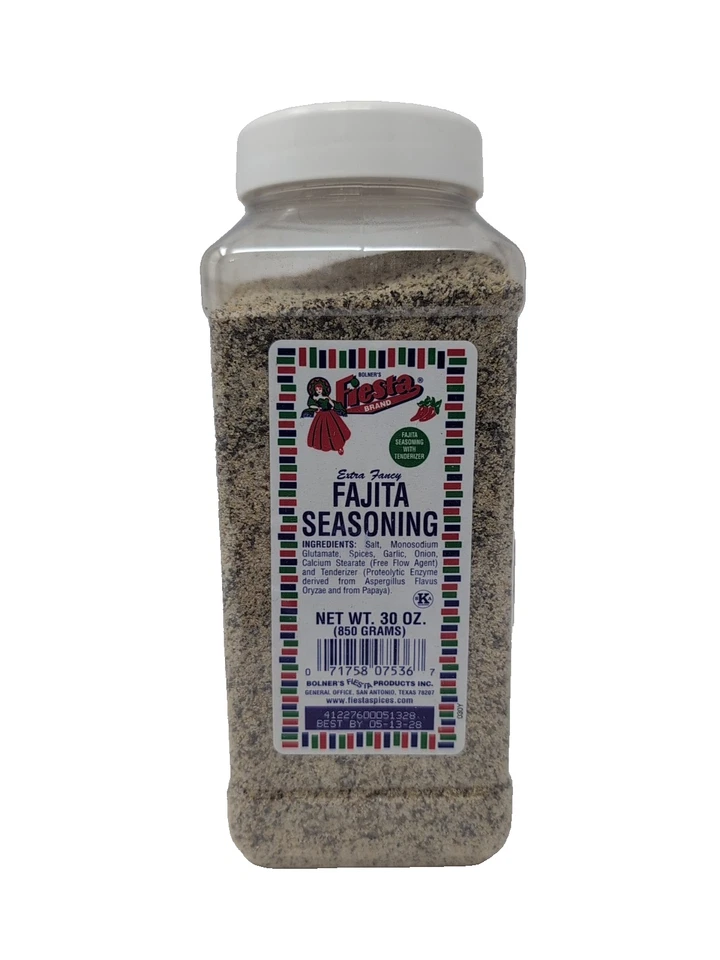 Bolners Fiesta Extra Fancy Fajita Seasoning 30ounce Plastic Canister