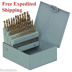 Juego de brocas numeradas de acero titanio HS tamaños calibre 1 a 60 - Imagen 1 de 3