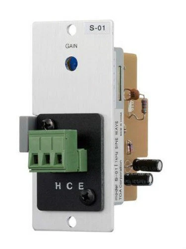 NUEVO TOA S-01S Módulo de Tono de Prueba de Onda Sinusoidal para Mezclador/Amplificadores Serie 900, S01S Foto 1 de 1