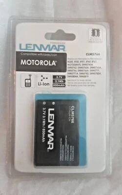 BATERÍA LENMAR 3.7V 3.1WH / 850mAh NUEVA EN PAQUETE CLM5766 REEMPLAZO TELÉFONO CELULAR Foto 1 de 4