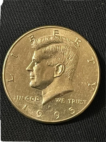 1995 kennedy half dollar DDR Doubled tail feathers Cover
