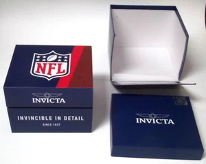 NEW Cond BOXES - Invicta NFL Case + Outer Box + Manual + Watch Cloth NO WATCH - Picture 1 of 6