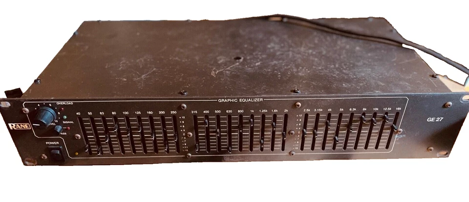 Vintage Rane RE-27 Graphic Equalizer rack mounted - Image 1 of 2