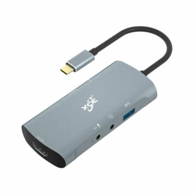 6in1 USB-C 3.1 to PD USB 3.0 Audio MIC 4K HD Video Capture Card Docking Station - Image 1 of 4