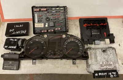 VOLKSWAGEN PASSAT TDI SE E4 4 DOHC 2006 ECU KIT tablero mostrado en kilómetros Foto 1 de 4
