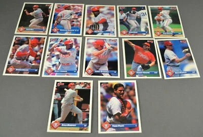 1993 Donruss MLB Philadelphia Phillies Baseball Trading Cards - Your Choice - Image 1 of 2