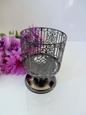 BATH & BODY WORKS ORNAMENTADO PUERTA PEDESTAL 3 MECHAS CANDELABRO NUEVO Foto 1 de 4