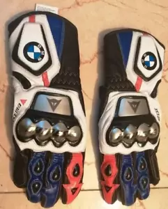 BMW S1000RR Motorcycle Motorbike Racing Leather Gloves. - Picture 1 of 5