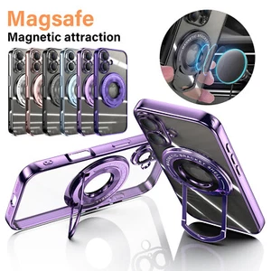Für iPhone 16 15 14 Pro Max 13 12 Klar Magsafe Hülle Glas Linse Cover Silikon - Bild 1 von 29