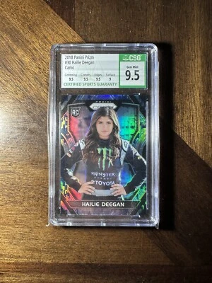 2018 Hailie Deegan RC Camo CSG 9.5 Prizm  RARE #30 - Image 1 of 2