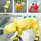 Haustier Katze Hund Regenmantel mit Kapuze reflektierender Regenmantel wasserdichte Jacke Hundekleidung*