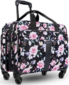 Rolling Laptop Bag Women, 17 inch Large Premium Rolling Briefcase with Spinner - Picture 1 of 3