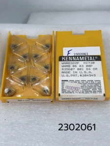 WNMG 322 P KC730 New Full Package of 10 Kennametal Tungsten Carbide Inserts - Picture 1 of 6
