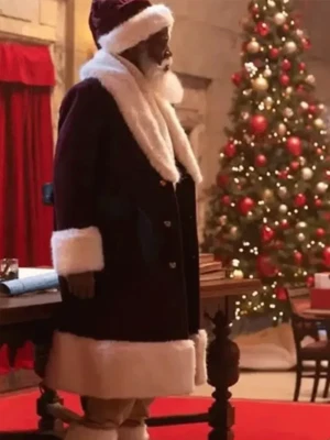 Handmade Danny Glover The Naughty Nine Santa Claus Red Costume Coat with Hat - Image 1 of 4