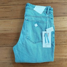 BNWT ABRAND A 94 High Straight Gina Rip Womens Denim Mom Jeans - Sz 31 / M / 8