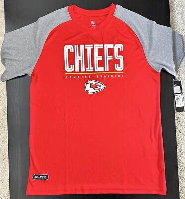 Camisa Grande 14-16 Niños Kansas City Chiefs Fútbol Auténtico NFL Atlético NUEVA Foto 1 de 4
