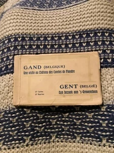 GENT - A VISIT TO CASTLE OF THE COUNTS OF FLANDERS, BELGIUM BOOKLET 27 POSTCARD - Picture 1 of 24