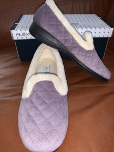 Flexus By Spring Step Womens 6 Slippers Lilac BRAND NEW ITALIAN COMFORT - Picture 1 of 4