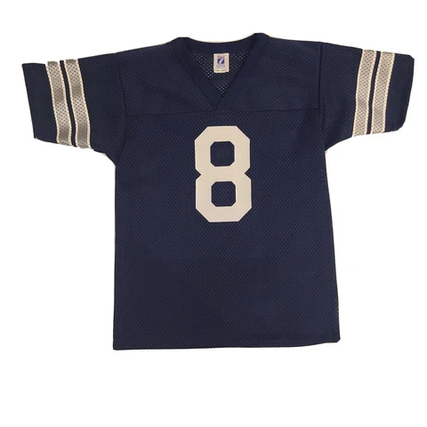 YOUTH KIDS SIZE LOGO 7 DALLAS COWBOYS NFL JERSEY TROY AIKMAN #8 Large Vintage Cover