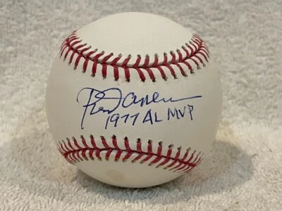 BEAUTIFUL Rod Carew 1977 AL MVP AUTO'D OML Baseball, Minnesota Twins, NICE-JSA!! - Image 1 of 3