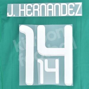 FIFA World Cup 2010 Mexico Home Name Number Set #14 Chicharito HERNANDEZ Repr...