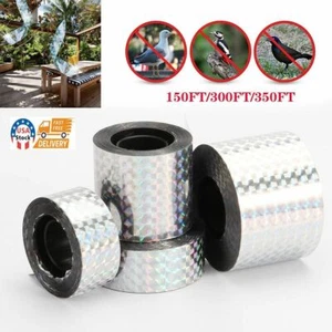 Bird Repellent Laser Reflect Tape Garden Bird Deterrent Scare Double-sided Tape - Picture 1 of 11