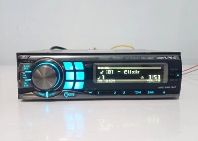 ALPINE CDA 9887 Single DIN Sound Quality Car Audio CD Player Aux Radio FM-AM - Image 1 of 4