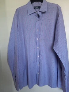 VTG Ralph Lauren Button Up Shirt Men's XLT Long Sleeve Classic Fit Striped - Picture 1 of 4