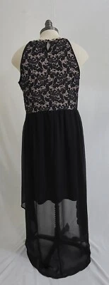 Vestido de Fiesta Pinky Alto-Bajo Negro Nuevo con Etiquetas Cremallera Lateral Estilo 7p606 Talla XL Foto 1 de 4