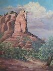 Vtg Landscape Clyde Beattie Evening Coffee Pot Rock Sedona Arizona Oil Painting