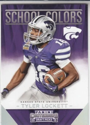 TYLER LOCKETT 2015 Panini Contenders Draft Picks School Colors #38 KS Wildcats - Image 1 of 2