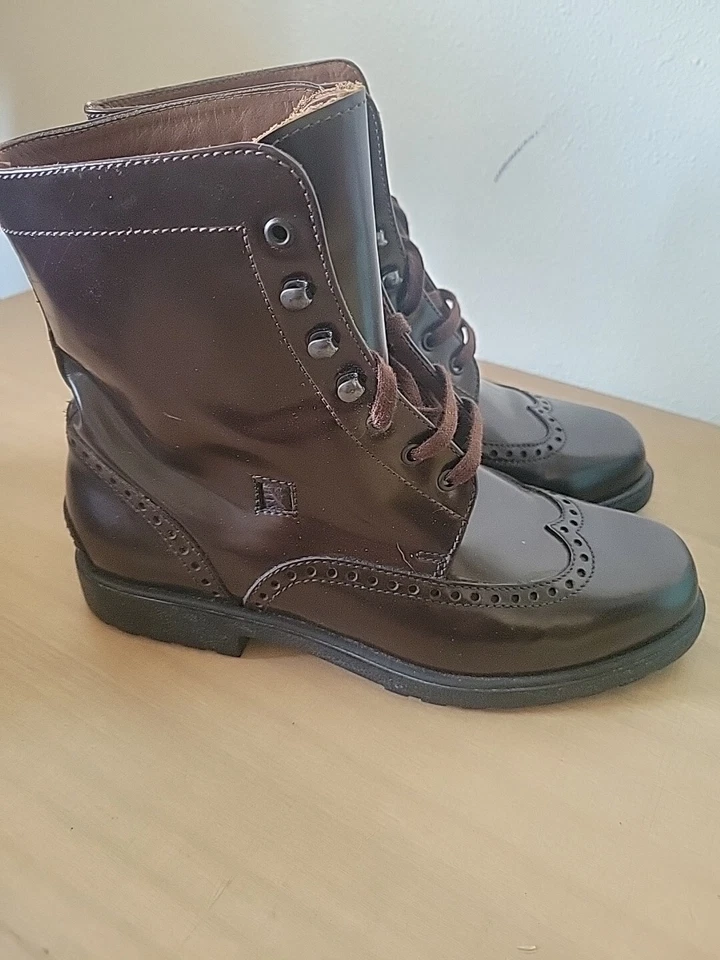 Fratelli Rossetti Flexa Botas de Cuero Mohagany Mujer Talla 34Eu 4.5US Foto 1 de 4