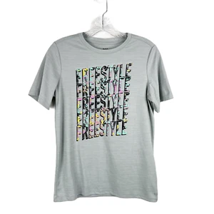 DSG Shirt Youth Extra Large Grey Free Style Graphic Tee Dry Fit Performance Tee - Picture 1 of 12