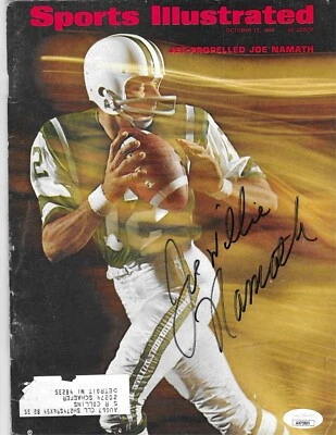 Joe Namath New York Jets Signed Oct. 17, 1966 Sports Illustrated Magazine (JSA) - Image 1 of 3