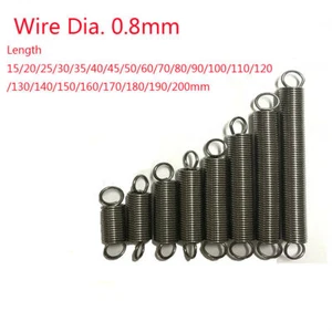 Draht Durchmesser,0,8 mm, Ausdehnungsfeder Edelstahl Spannfedern Länge 15-200 mm - Bild 1 von 6