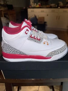 Nike Air Jordan 3 Retro Cardinal 398614-126 GS Größe 7Y 100 % AUTHENTISCH!! - Bild 1 von 5