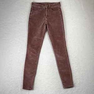 American Eagle Corduroy Jegging Womens 4 Long (27x29) Hi-Rise Velvet Stretch - Picture 1 of 4