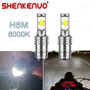 White LED Hyper Headlight H6 Lights Bulbs 2X For Yamaha Timberwolf 250 1992-2000 - Bild 1 von 10