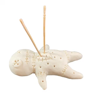 Muñeca vudú soporte palillo de dientes horror magia vajilla fiesta curiosidad rareza cena - Imagen 1 de 5
