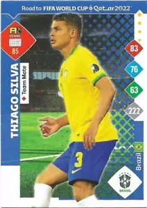 N.85 Thiago Silva Brasil Team Mate - Adrenalyn Xl Road To Qatar 2022 Panini - Imagen 1 de 1