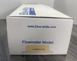 Misuratore di portata alloggiamento inox tubo di vetro blu-bianco F-6502G-4A - Foto 1 di 12