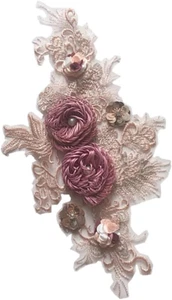 Floral Embroidery Appliqu Patches for Sewing Craft DIY Clothes Decoration Repair - Picture 1 of 9