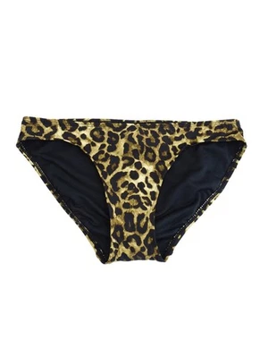 Parte inferior de natación hipster con estampado de leopardo Lauren Ralph Lauren para mujer (16, marrón) Foto 1 de 3