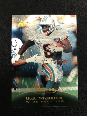1995 Pinnacle #139 O.J. McDuffie Miami Dolphins Trophy Collection - Image 1 of 2