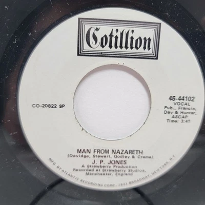 J. P. Jones Man From Nazareth 7" 45rpm EX Vinyl 60's Record free sleeve - Image 1 of 2